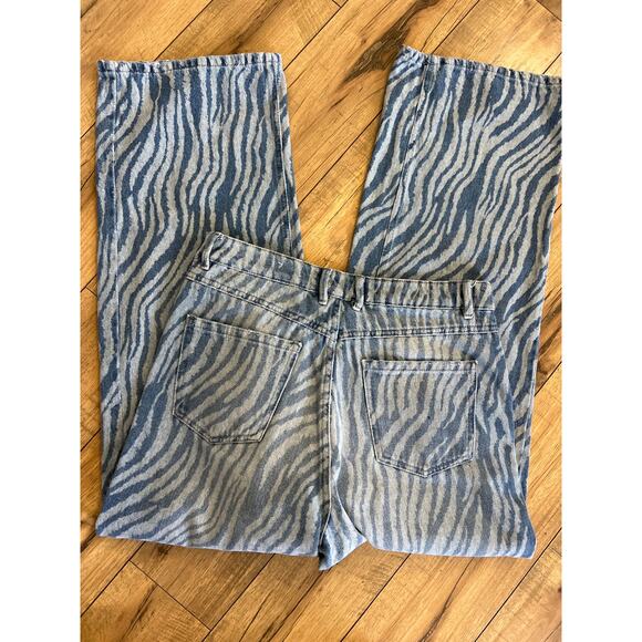 Pimkie womens size 42 US 12 animal print jeans - Picture 4 of 6